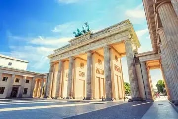 Brandenburg gate in sunshine